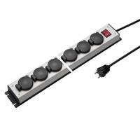 Martin Kaiser Regleta de 4 vías con tapa abatible 90 grados 1,5 m de cable (Enchufe Europeo) - 1058ZL4l-sw15 [10 Piezas]
