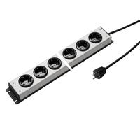Martin Kaiser Regleta de enchufes de 6 vías con toma de tierra Cable 3M (Enchufe Europeo) - 1002ZL6L-SW3