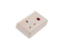 Martin Kaiser UK Enchufe de Acoplamiento 13Amp Luz de Control de Tierra Blanco - 860/ws [10 Piezas]