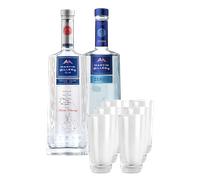 Martin Miller's Gin y Martin Miller's Zero % con Vasos (x6)