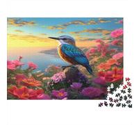 Martin-pêcheurPuzzles 1000 Pièces Pour Adultes, Paysage Naturel Artjeux Éducatifs, Décoration D'intérieur70x50cm/1000pcs
