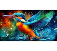 Martín Pescador 1000 Piezas Juego desafiante Puzzle para Adultos Papel Reciclado Juego Familiar Divertido & desafiante Idea 38x52cm/1000pcs