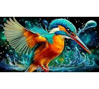 Martín Pescador 1000 Piezas Papel Reciclado Juego de Puzzle Juego desafiante Regalo Divertido & Actividad en casa para Adultos y niños de 12+ años 38x52cm/1000pcs