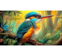 Martín Pescador 1000 Piezas Puzzle Papel Reciclado Juego Familiar Divertido & desafiante Juego de Puzzle Idea 38x52cm/1000pcs