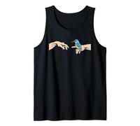 Martín Pescador Ave del Año Martín Pescador Común Camiseta sin Mangas, Hombre, Negro, L