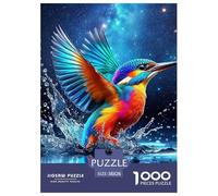 Martín Pescador en un chapuzón Puzzle 1000 Piezas Animal Salvaje - Regalo Original, Relax En Casa, Decoración Tras Montar, 38x26cm/1000pcs