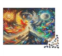 Martín Pescador Escena del Bosque Puzzle de 1000 Piezas Papel Puzzle para Adultos Relajación Enfoque Interacción Familiar Regalo Decorativo 52x38cm/1000pcs
