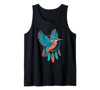 Martín pescador indio tribal arte nativo americano Camiseta sin Mangas