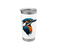 Martín Pescador Kingfisher Pájaro Martín Pescador Dulce Vaso térmico de acero inoxidable de doble pared