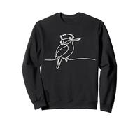 Martín Pescador Line Art Ornitólogo Sudadera