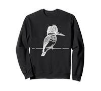 Martín Pescador Line Art Ornitólogo Sudadera