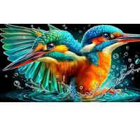 Martín Pescador Puzzle 1000 Piezas Papel Reciclado Extremadamente difícil Idea Adultos 38x52cm/1000pcs