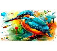 Martín Pescador Puzzle para Adultos y niños 1000 Piezas Juego desafiante Regalo Divertido & Actividad en casa para decoración Mural y Regalos 38x52cm/1000pcs