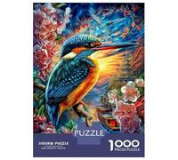 Martín Pescador Rompecabezas 1000 Piezas para Adultos Niño Puzzle De Papel Ecológico, Puzzle De Juguete para Regalo, 38x26cm/1000pcs