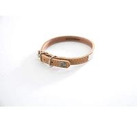 Martin Sellier - Collar de piel con placa (16 mm x 40 cm), diseño clásico