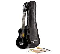 Martin Smith UK-212-BK Ukelele Soprano Ukulele con Bolsa - Negro, 21"
