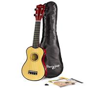 Martin Smith Ukelele soprano UK-212-A con bolsa para ukelele y libro de acordes, natural