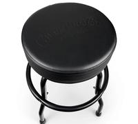 Martin - Tone On Tone Black Barstool; Taburete de Bar para músicos; Asiento Acolchado con Logotipo Negro Tono sobre Tono; Giratorio 360°; Altura 61,6 cm; Base Negra Robusta; fácil de Montar