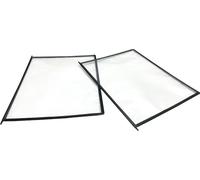 Martin Yale MVS125 - Fundas de repuesto para pantalla de escritorio modular, antirreflejos, 125 fundas por paquete, doble cara, ideal para mostrar notas, hojas de precios, calendarios, listas de teléfono, gráficos, gráficos y más