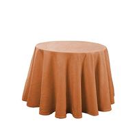 Martina Home Altea, Falda para Mesa Camilla, Color Naranja, Redonda 80 Ø