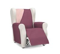 Martina Home Cubre Sofá Acolchado, Berenjena/Salmón, 1 Plaza/Relax, Diamond