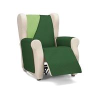 Martina Home Cubre Sofá Acolchado, Verde/Botella, 1 Plaza/Relax (Diamond)