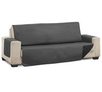 Martina Home Diamond Funda Cubre Sofá,Protector para Sofás Acolchado Reversible,Antracita/Negro, 3 Plazas