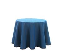 Martina Home Falda para Mesa Camilla modelo Ribera - Redonda de 80 - color Azul