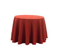 Martina Home Falda para Mesa Camilla modelo Ribera - Redonda de 90 - color Rojo