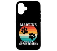 Martina Home For Wayward Dogs Apellido Carcasa para iPhone 16