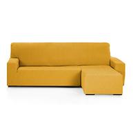 Martina Home Funda Chaise Longue Elástica Emilia Brazo Derecho Corto (Visto de Frente), Mostaza