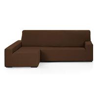 Martina Home Funda Chaise Longue Elástica EMILIA Brazo izquierdo largo Marrón