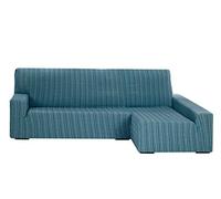 Martina Home Funda Elástica para Sofá Chaise Longue, modelo MEJICO, Brazo Derecho, color AZUL, Tamaño desde 240 a 280 cm