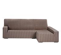 Martina Home Funda Elástica para Sofá Chaise Longue, modelo MEJICO, Brazo Derecho, color MARRÓN, Tamaño desde 240 a 280 cm