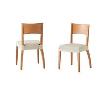 Martina Home Funda Silla Asiento Túnez Pack 2 Marfil