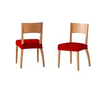 Martina Home Funda Silla Asiento Túnez Pack 6 Rojo