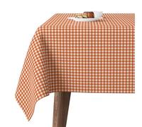 Martina Home Mantel Antimanchas CONFECCIONADO Petit Vichy Naranja 140 Redondo