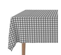 Martina Home Mantel Antimanchas CONFECCIONADO Vichy Gris Oscuro 200X140 CM