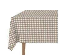 Martina Home Mantel Antimanchas CONFECCIONADO Vichy Taupe 140 Redondo