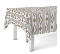 Martina Home Mantel Hule MALLORQUÍ MARRÓN 300X140 CM