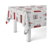 Martina Home Mantel Hule Sea Rojo 140 Redondo