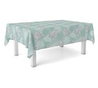 Martina Home Mantel Hule SIL Verde Agua 140 Redondo