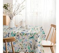 Martina Home Mantel Resinado Acuarela Azul 240x140 cm Duradero y Resistente al Agua