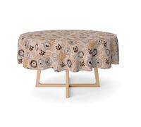 Martina Home Mantel RESINADO Coffee MARRÓN 140 Redondo