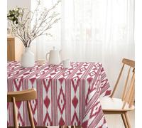 Martina Home Mantel Resinado Islas Rojo Redondo 140 cm Duradero y Resistente al Agua