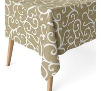 Martina Home Mantel Resinado Loiret Mostaza 180x140 cm Duradero y Resistente al Agua