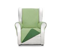 Martina Home Milano Funda Cubre Sofá, Protector para Sofás Acolchado Reversible 1 Plaza/Relax Verde/Botella