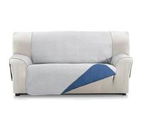 Martina Home Milano Funda Cubre Sofá, Protector para Sofás Acolchado Reversible 3 Plazas Gris/Azul