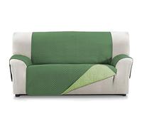 Martina Home Milano Funda Cubre Sofá, Protector para Sofás Acolchado Reversible 3 Plazas XL Verde/Botella