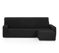 Martina Home Tunez Funda chaise longue Brazo corto derecho Negro (visto de frente)